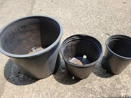 Photo of free 3 plastic planters-Livonia (Livonia) #1