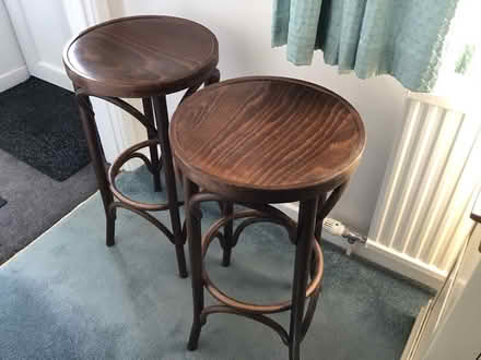 Photo of free A pair of wooden kitchen stools (Horsford NR10) #1