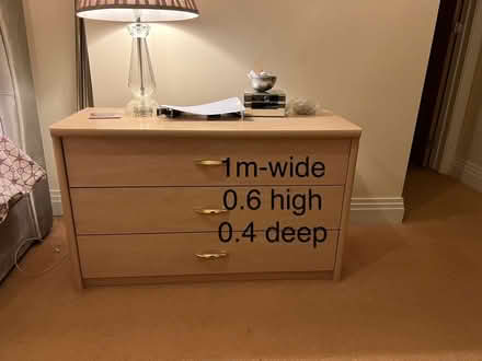 Photo of free One 3 draw bedside cabinet and one 3 draw large draws (Drayton OX14) #1