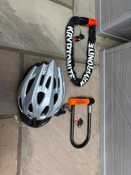 Photo of free Bike lock, chain and helmet (N16) #1