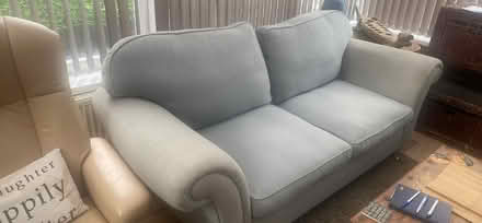 Photo of free Grey cloth material sofa (Selsey) #1
