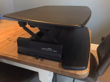Photo of free Vari-desk raise lower desk (Greenfield OL3) #3