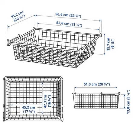 Photo of free IKEA Platsa mesh drawers x2 (Purley CR2) #2