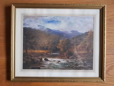 Photo of free Print reproduction of a painting in a frame (2) (Hatch End HA5) #1