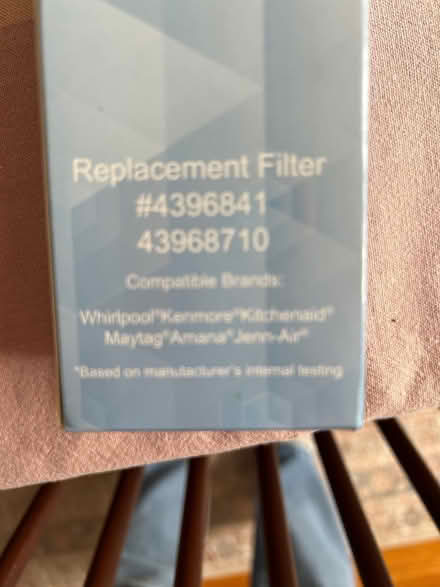 Photo of free Fridge water filter (North Buffalo) #2