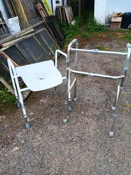 Photo of free Raised toilet seat and folding walking frame (Pant SY10) #1