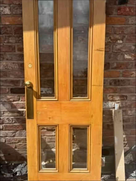 Photo of free Victorian glazed wooden door (Chirk Bank) #1