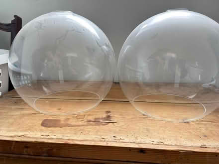 Photo of free 2 x glass round light shades (BH231HG) #2