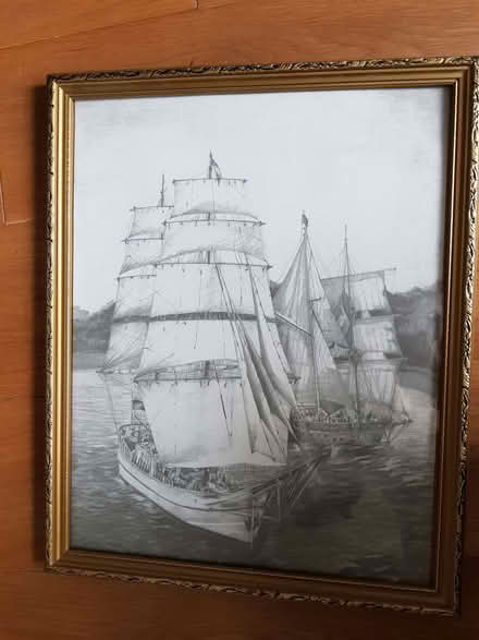 Photo of free Print reproduction of a painting in a frame (3) (Hatch End HA5) #1