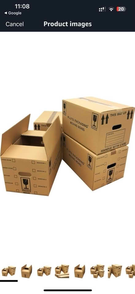 Photo of Moving cardboard boxes (Gateford S81) #1