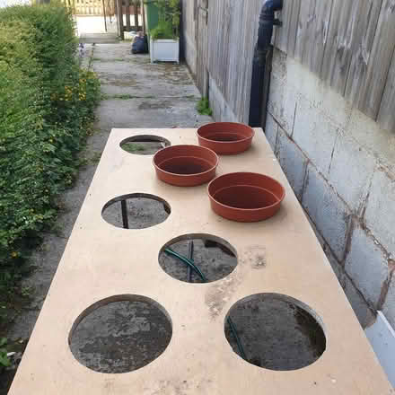 Photo of free Potting shed table (White Grit SY5) #1