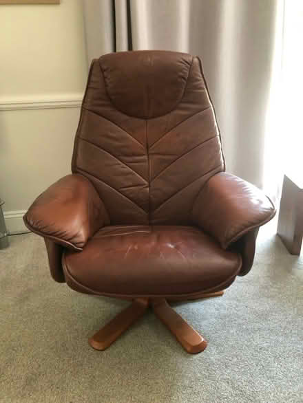 Photo of free Leather reclining chair (CM8 Witham) #1