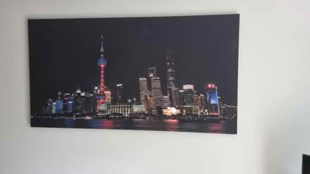 Photo of free Shanghai skyline canvas (Canada Water SE16) #1