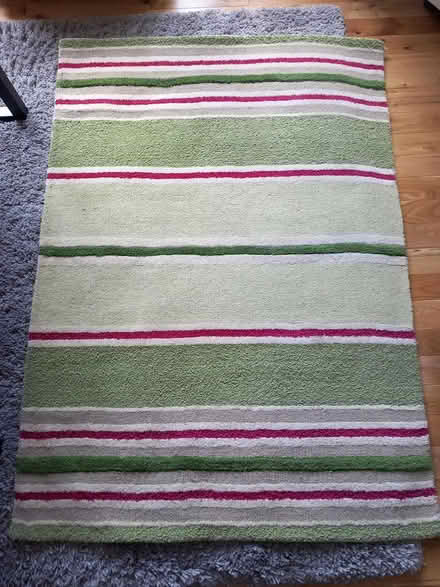 Photo of free stripey woolen rug (RG6 near Palmer Park) #1