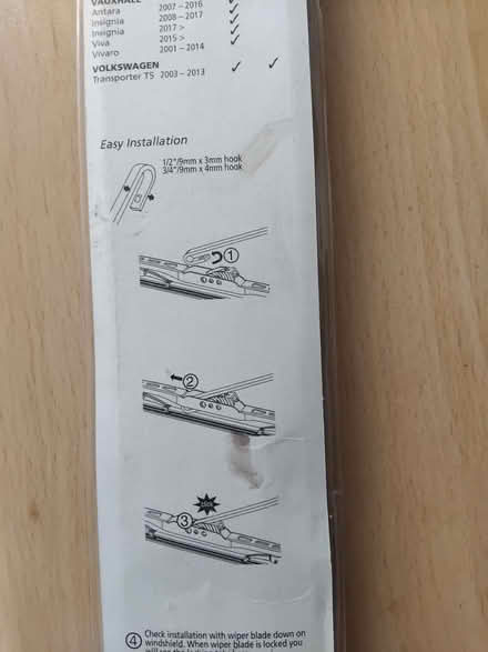 Photo of free Windscreen Wiper Blade (Panshanger AL7) #3