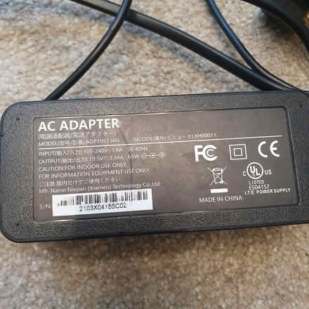Photo of free Generic laptop charger (East Acton W3) #2
