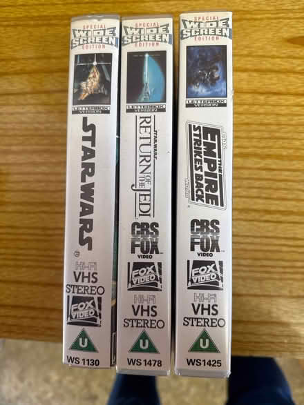 Photo of free Star wars VHS (Hatch Warren RG22) #1