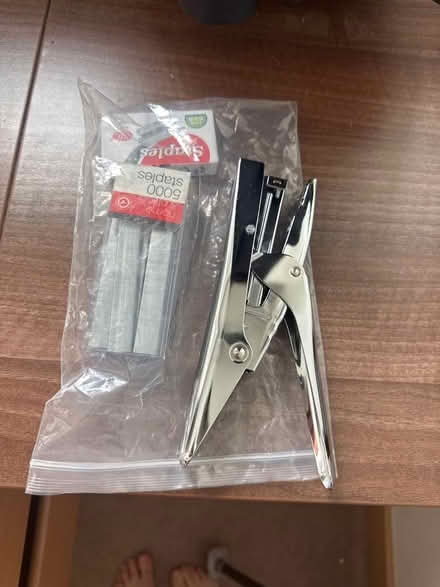 Photo of free Hand held stapler and staples (Sg6 3nb) #1