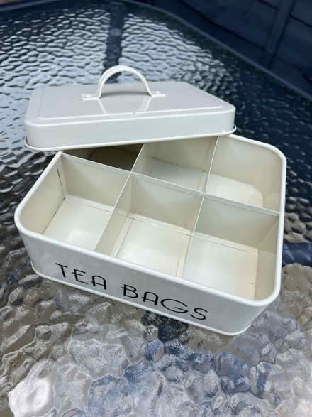 Photo of free Metal Tea Storage Box (Croydon) #1