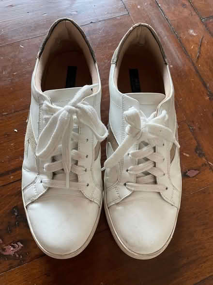 Photo of free Leather trainers (Golden Green TN11) #1