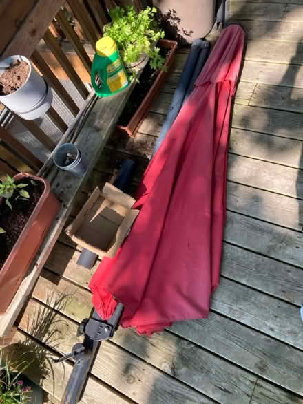 Photo of free Deck/Patio Umbrella (Evanston, near Penny Park) #1