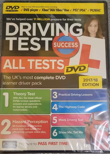 Photo of free Unopened Learner Driver DVD - 2017/18 Edition (Overstone Lodge) #1