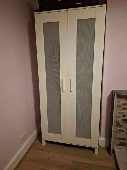 Photo of free ikea aneboda white wardrobe (CB5 8PA) #1