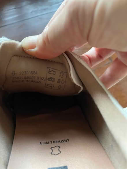 Photo of free Leather trainers (Golden Green TN11) #3