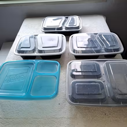 Photo of free Sectioned Plastic food cont w/ Lids (Allison Park-- Hampton) #1