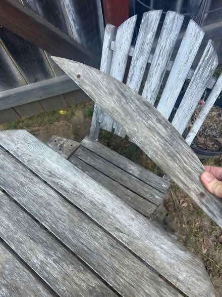 Photo of free Outdoor folding wood table/4 chairs (South Davis) #4