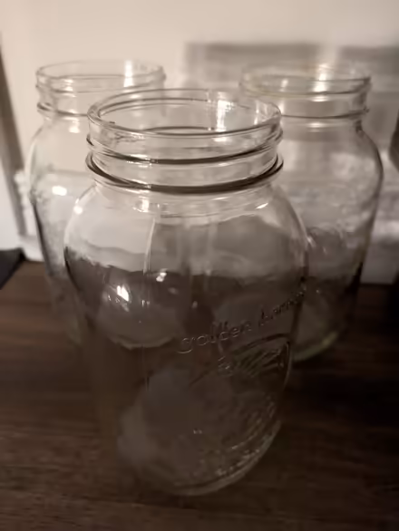 Photo of free Mason jars without lid (3) (Quickie on Parkdale & Scott) #1