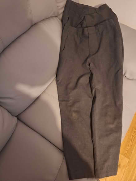 Photo of free 2 pairs of grey boys M&S school trousers age 9-10 years (Newport Pagnell MK16) #1