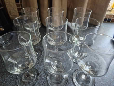 Photo of free 9 wine glasses (Morden Park) #2