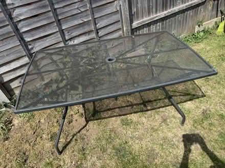 Photo of free Metal Garden table 150cm x 88cm (New Malden KT3) #2