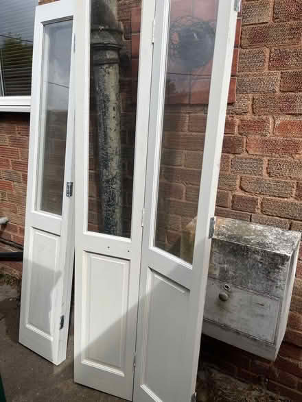 Photo of free 2x bifold doors. (Malvern Link WR14) #1