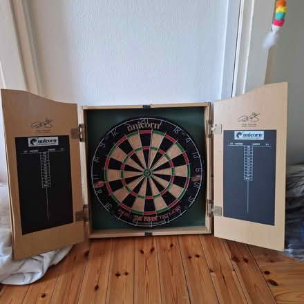 Photo of free Phil taylor dart board and cupboard (Witham CM8) #1