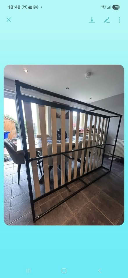 Photo of free Double bed frame, good condition (Seafar g67) #1