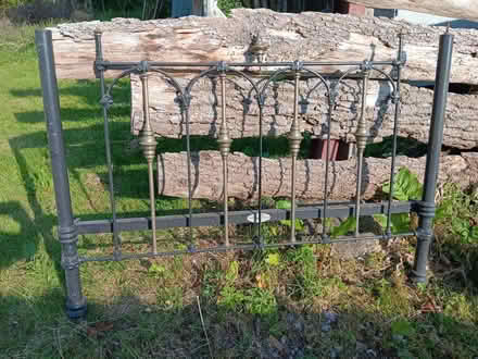Photo of free Metal bedframe brass details (Pant SY10) #3