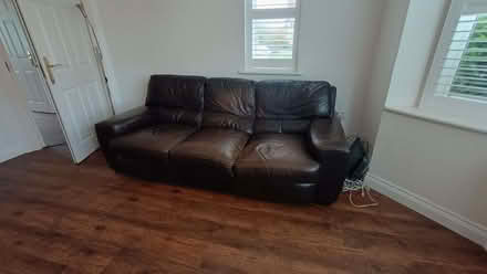 Photo of free 3 seat leather sofa (Stanford in the Vale SN7) #2