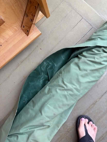 Photo of free Bolt of green fabric (2200 block of Roosevelt berk) #1