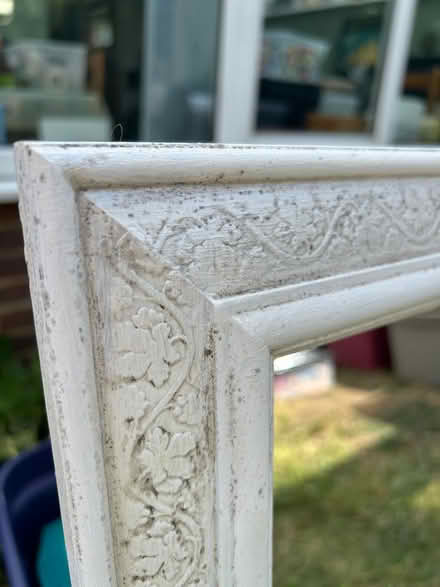 Photo of free White ornate wood framed mirror (Epsom KT19) #2