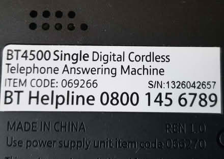 Photo of free Big button DECT cordless phone + answer phone (Bowbridge GL5) #3