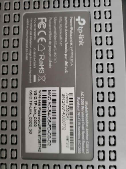 Photo of free TP-Link Archer C50 V3 Router (Briddlewood, Kanata) #2