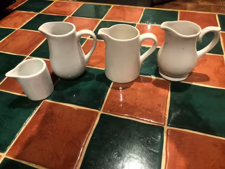 Photo of free Four small milk jugs (Whaley Thorns NG20) #1