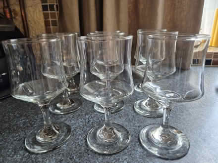 Photo of free 9 wine glasses (Morden Park) #1