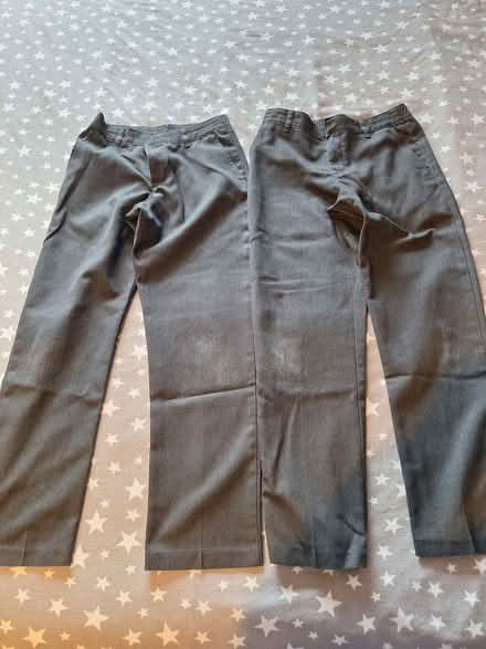 Photo of free 2 pairs of George boys grey school trousers age 10-11 years (Newport Pagnell MK16) #1