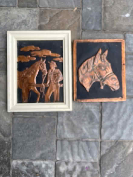 Photo of free Embossed copper horse themed art (Beacon Hill) #1
