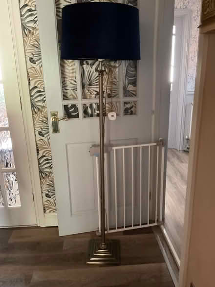 Photo of free Standard lamp with blue shade (Hillmorton CV21) #2