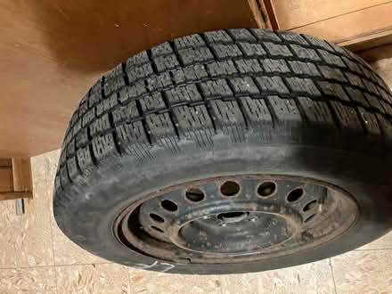 Photo of free 4 Toyota 15" steel rim winter tires (Westside, near Hilldale) #2