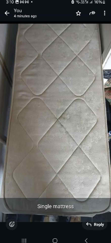Photo of free Single mattress with bed (Newcastle-under-Lyme ST5) #1